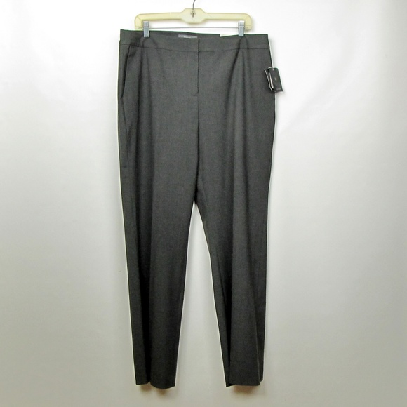 Liz Claiborne Audra Womens Pants Size 16 Grey Bootcut Career Stretch - Picture 1 of 8